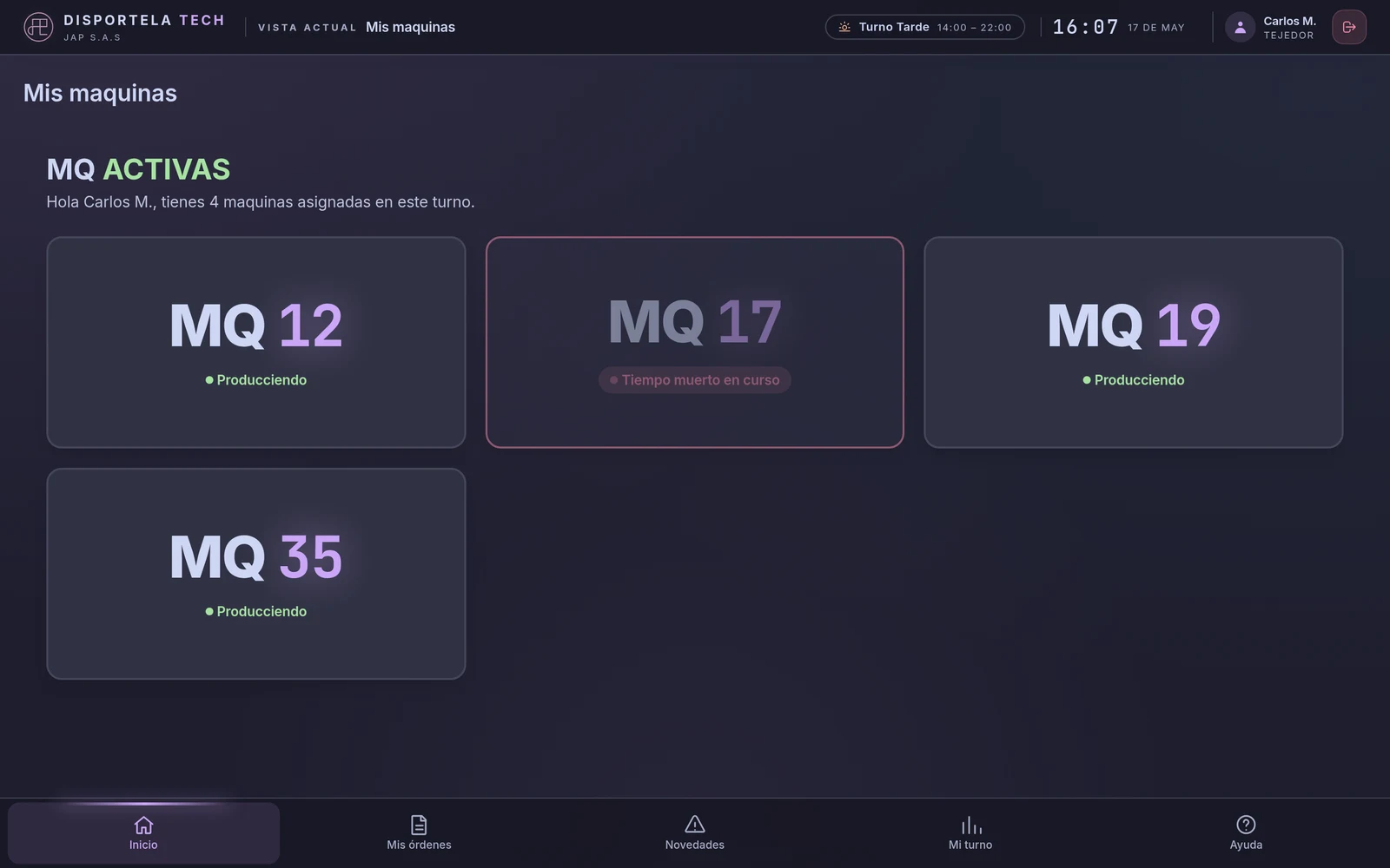 Operator machine queue